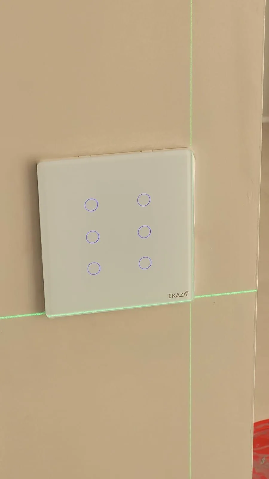 Painel de automação configurado