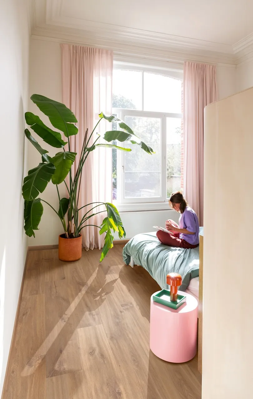 Quick-Step Smart Carvalho Natural Midnight em ambiente
